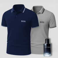 Navy blue + Gray